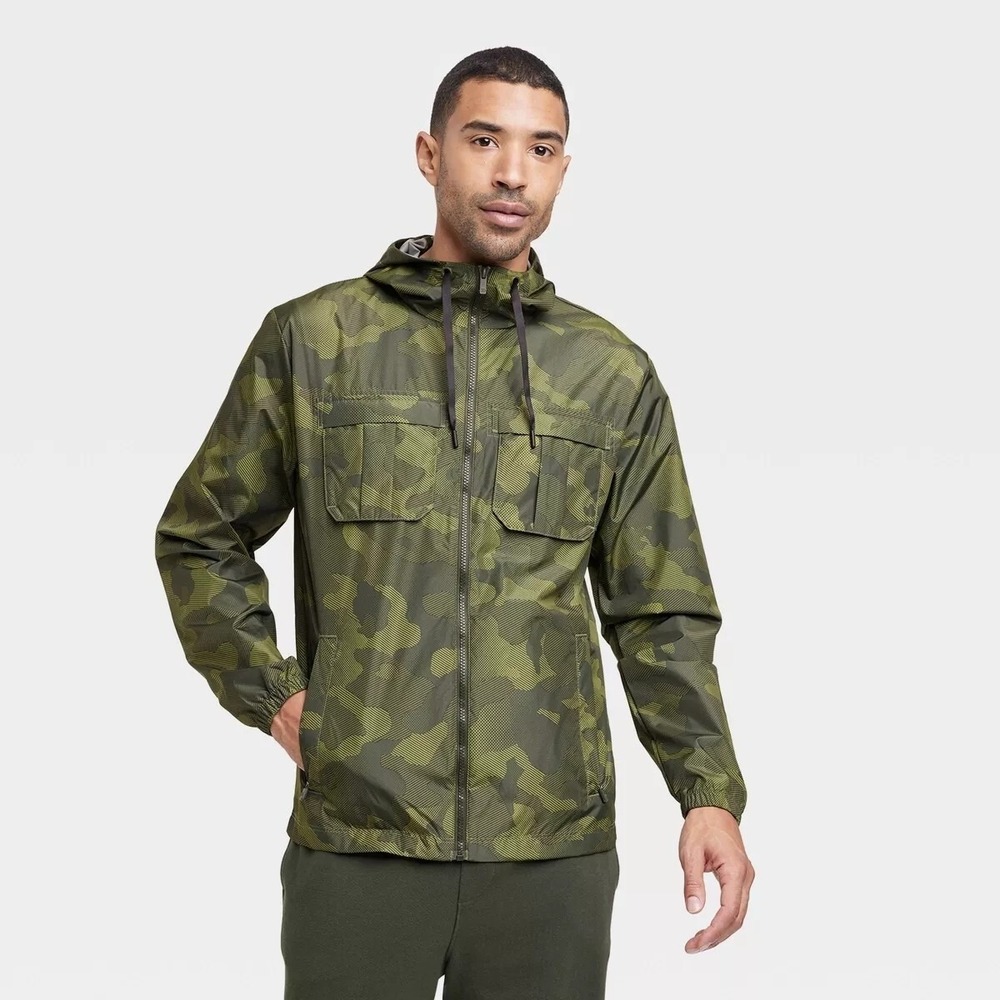 All‎ In Motion Mens XXL Green Packable Jacket